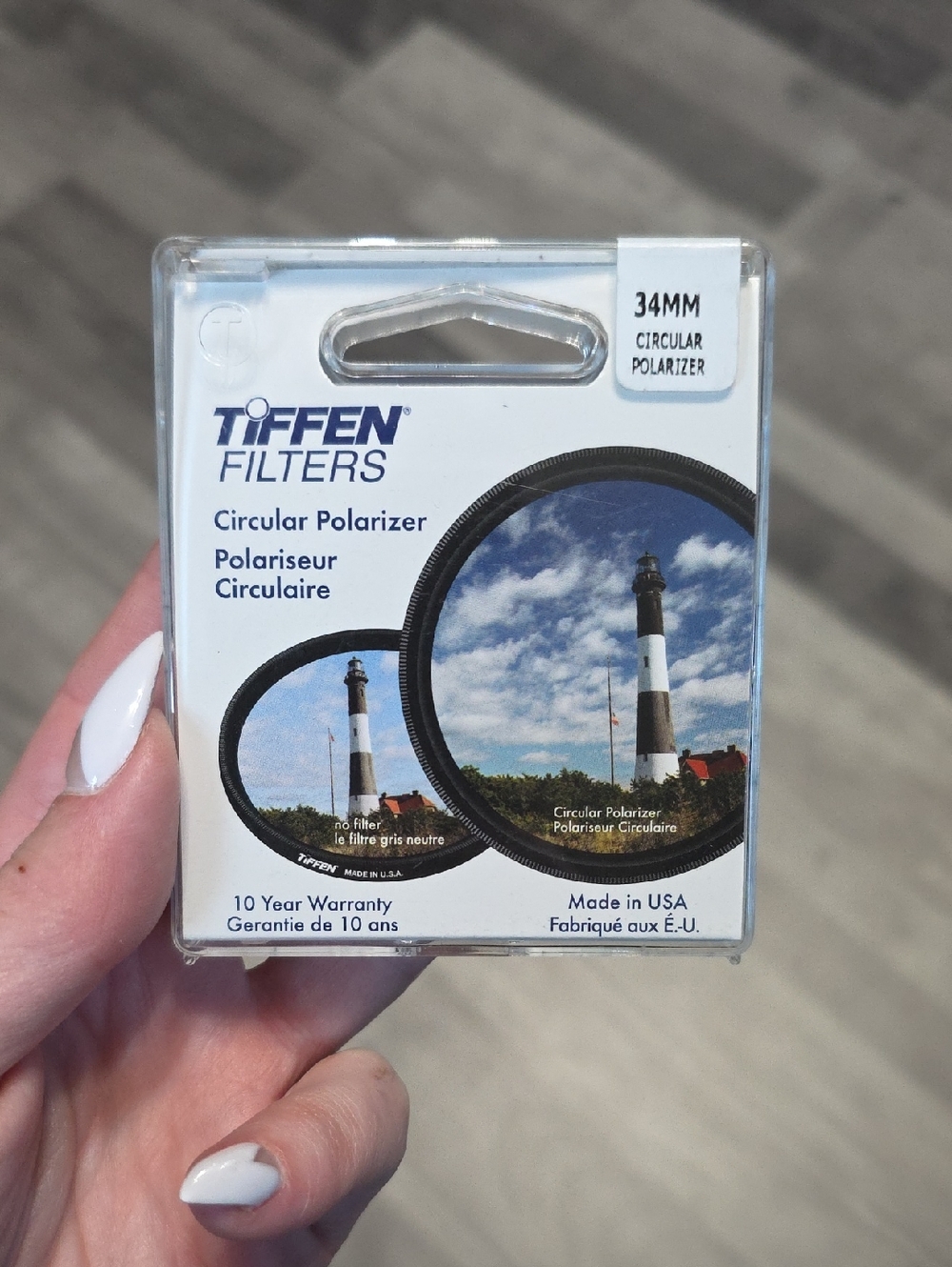 NWT, Tiffen 34mm Circular Polarizer Filter - Black